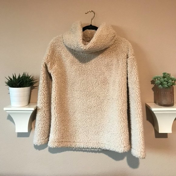 a new day Sweaters - Sherpa Cowl Neck Sweater